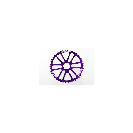 Piñon Alu 42 Fouriers Shimano Violeta