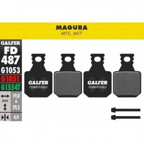 Pastillas Freno Galfer Standard Magura MT5, MT7
