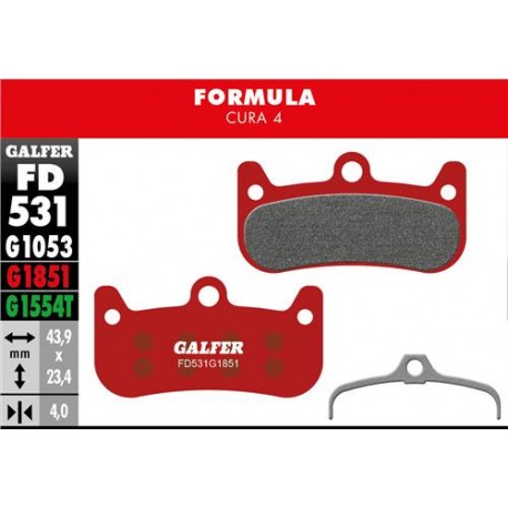 Pastillas Freno Galfer Advanced Formula Cura 4