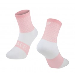 Calcetines Force Trace Rosa-Blanco L-XL